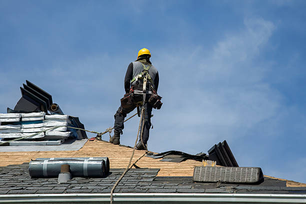 Professional Roof Replacement technician working in York, ME
